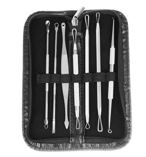 komedoonilusikate komplekt,vistrike eemaldaja,mustpeade eemaldamine,näopuhastuse tööriistad,vistrike pigistamine,komedoonide eemaldamine