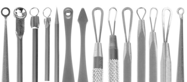 komedoonilusikate komplekt,vistrike eemaldaja,mustpeade eemaldamine,näopuhastuse tööriistad,vistrike pigistamine,komedoonide eemaldamine