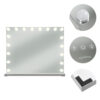 Suur Hollywoodi stiilis LED Meigipeegel Soulima 80x62 cm